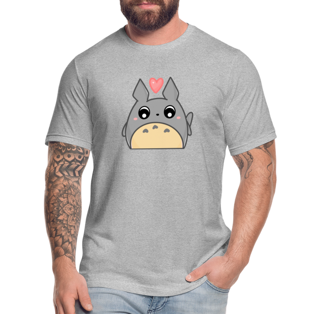 Totoro Heart - heather gray