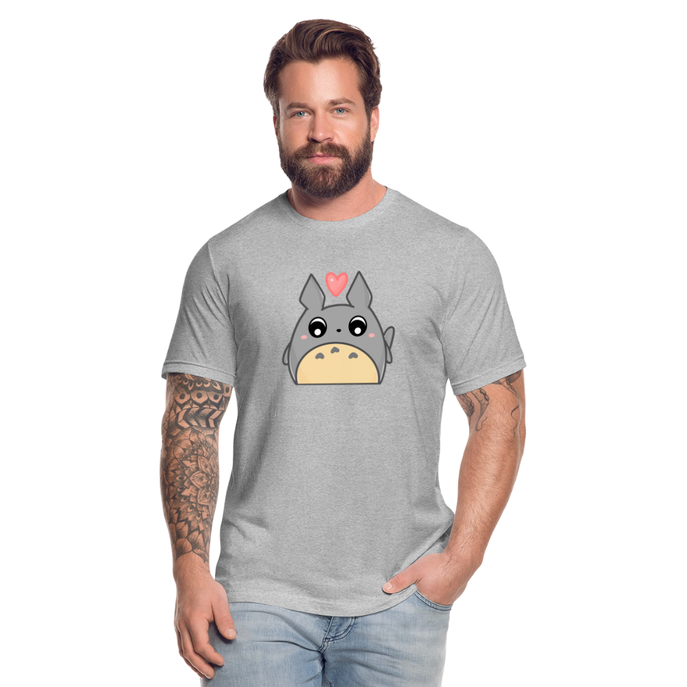 Totoro Heart - heather gray