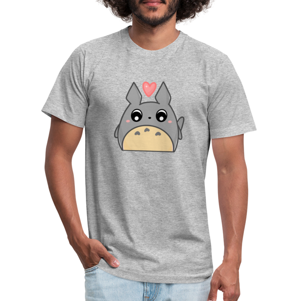 Totoro Heart - heather gray