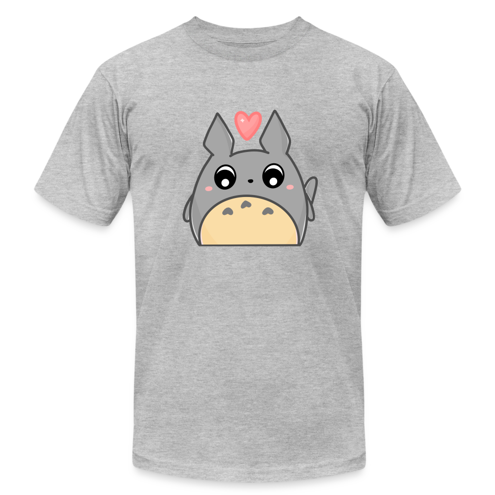 Totoro Heart - heather gray