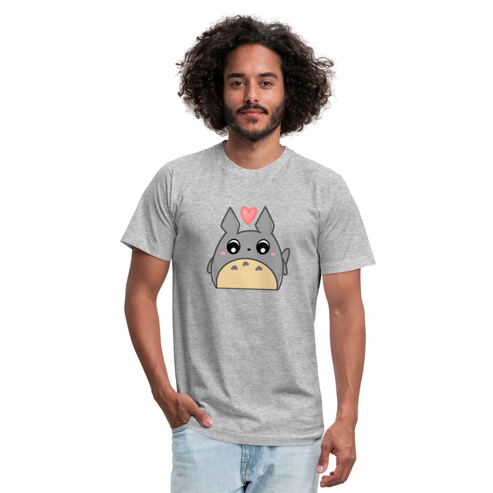 Totoro Heart - heather gray